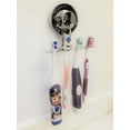 thumbnail image 4 of Toothbrush Holder Suction Cup, Mirror, Tile, Wall mounted, Does NOT Fall Bathroom Organizer stainless steel silver, 4 of 6