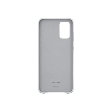 Samsung Leather Cover EF-VG985 - Back cover for cell phone - aluminum, leather - silver - for Galaxy S20 , S20  5G