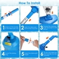 thumbnail image 6 of TeqHome Cordless Handheld Pool Vacuum with Telescopic Pole 21 GPM Powerful Suction 90 Min Runtime 1.8L Debris Chamber IPX8 Waterproof for Above Ground Pool and Inground Pool Blue, 6 of 11