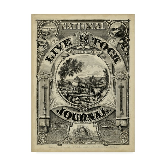 Trademark Fine Art 'National Livestock Journal' Canvas Art by Unknown
