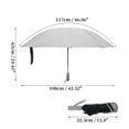 thumbnail image 2 of Unique Bargains Portable Windproof Folding Inverted Umbrella Light Gray, 2 of 6