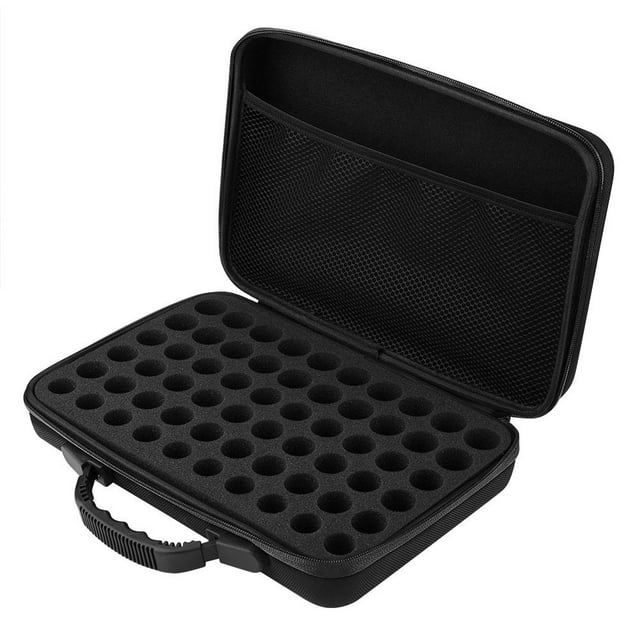 Fdit Essential Oil Carrying Case Hard Shell Case,60 Bottles Suitable For Bottles 5ml,15ml ,Essential Oils Carrying Case,15ml Bottles Oils Carrying Case
