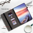 thumbnail image 5 of GSFY Case Compatible with iPad Air 11 inch (M3/M2-2025/2024), iPad Air 10.9 inch 5th Gen 2022/4th Gen 2020, Multi-Angle Viewing PU Leather Protective Cover with Pencil Holder & Pocket, Purple ROSE, 5 of 7