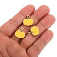 thumbnail image 4 of Uxcell Pumpkin Pendants, 27 Pack Enamel Pumpkin Beads Metal Pumpkins Charm for Jewelry Making, Yellow, 4 of 6