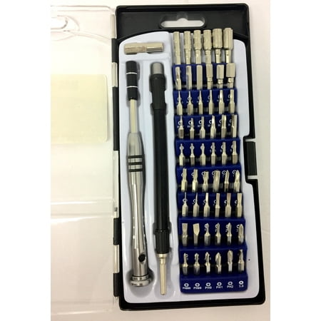 MaxWorks 80400 58pc Precision Screwdriver Set With 54 Magnetic Bits And Carry Case (For Electronic