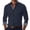 Dark Blue, variant on Iaqnaocc Dress Shirts for Men Long Sleeve Button Down Casual Formal Wrinkle-Resistant Stretch Slim Fit Shirts for Men Blue L