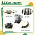 thumbnail image 3 of Kit de extensión de pestañas DIY KEYYOU, 144 piezas, kit Lash Clusters Y12, 3 of 7