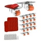 thumbnail image 5 of Paquete de 20 ruedas giratorias que se pueden girar 360 grados y reemplazan los rodillos de placa para carros, 5 of 9