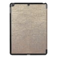thumbnail image 2 of Funda de cuero con tapa horizontal y textura Custer para iPad 9.7 (2018) y iPad 9.7 (2017), con tres pliegues y función de suspensión/activación (negra), 2 of 5