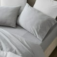 thumbnail image 4 of Superior Carmen 100% Cotton Relaxed Wash Bed Sheet Set, King, Silver, 4 of 12