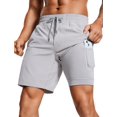 thumbnail image 1 of Shorts CRZ YOGA para Hombre 2 en 1 para Correr 18 cm Forrados Gris L, 1 of 6