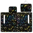 thumbnail image 5 of Whosucclay Glamorous Astrology Theme Folding Golf Cart Seat Covers, 4 Storage Pockets Club Car Seat Cover Protector Seat Towel for Ezgo TXT RXV 2 Person Carts, 5 of 9