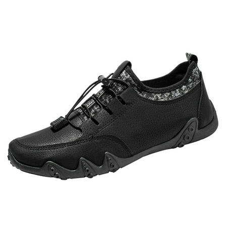 

GNEIKDEING Toe Bottom Soft Shoes Breathable Lace Up Men Round Casual Sport Men s Gift on Clearance