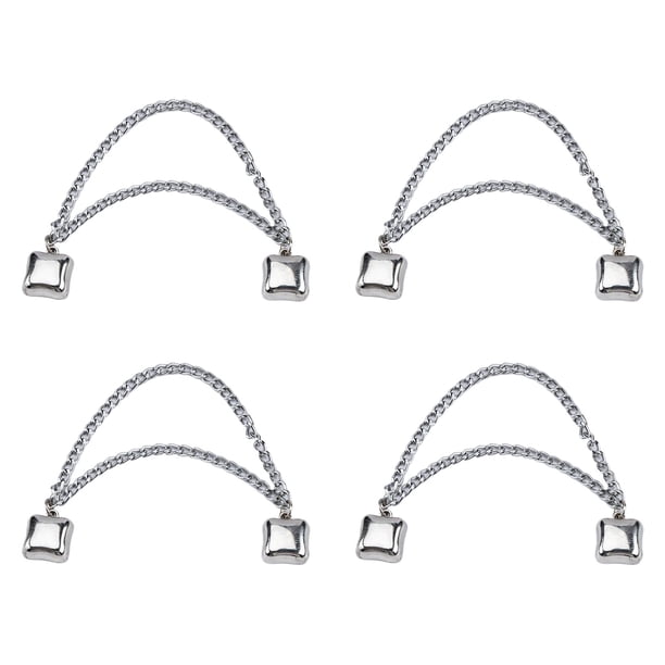 Monstrate 4 broches magnéticos de moda, paquete de 4 rediseños y estilos de ropa, paquete de 4 clips magnéticos para ropa Accesorios de disfraces 4 piezas como se muestra cuadrado