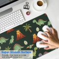 thumbnail image 4 of Long Mouse Pads for Desk,Dark Green Toned Dinosaur and Volcano Desk Mats on Top Of Desks, Desk Mouse Pad Extra Large with 3mm Non-Slip Base and Stitched Edge for Gaming,Work,Home 35.4"x15.7", 4 of 5