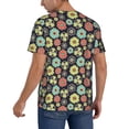 thumbnail image 2 of KLL Daisies Flowers for Men's Baseball Shirts,Short Sleeve Casual Shirts Button Down Shirt for Men Beach Summer Wedding Shirt-X-Large, 2 of 7