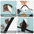 thumbnail image 6 of Multicolor Cat Head Blue Pattern Teens Toddler Nap Mat with Pillow, Sleeping Mat Bag for Preschool Daycare 59"x22", 6 of 6