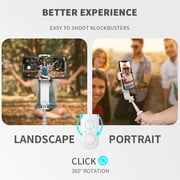 Professional Gimbal Stabilizer for Smartphone Cell Phone Handheld Gimbal Stick with Grip for Ideal for Vlog Live Video