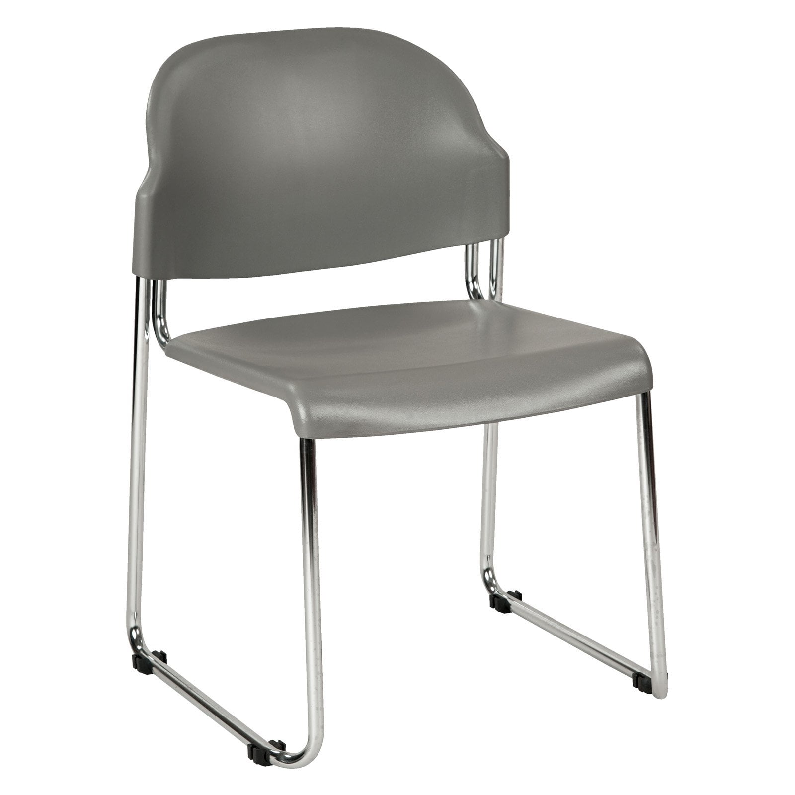 Plastic Stacking Chair (Set of 2)-Grey - Walmart.com - Walmart.com