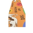 thumbnail image 2 of YUSDECOR Cartoon Dog Yoga Table Runner for Office Kitchen Dining Room Wedding Party 16x72 inch, 2 of 4