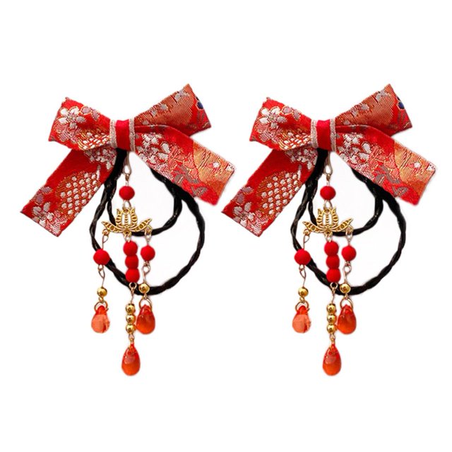 Ruifaya Accesorios para el cabello de Año Nuevo para niñas, pinzas para el cabello de estilo antiguo, tocados de estilo chino B8