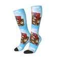 thumbnail image 2 of Daiia Sports Socks Trip to London Printed Novelty Crew Socks for Men Women Knee High Socks Cotton Socks Soft & Breathable Support Unisex Socks, 2 of 9