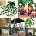 thumbnail image 4 of Guirnalda de plantas de simulación de decoración navideña 81 hojas de eneldo verde 12 piezas, 4 of 5