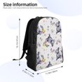 thumbnail image 4 of Fotbe Rabbit And Butterfly Travel Laptop Backpack, Business Slim Sturdy Laptops Backpack, Water Resistant College School Computer Bag Gift for Men & Women Fits 15.6 Inch Notebook, 4 of 8