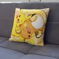 thumbnail image 4 of Funda de almohada de Pokémon Pikachu, cubierta de cojín con estampado de Anime de dibujos animados, funda de almohada decorativa para sofá, regalos, 45x45, 4 of 4
