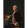 thumbnail image 2 of Francisco de Goya 12x14 Black Ornate Wood Framed Double Matted Museum Art Print Titled: Portrait of Felix Colon De Larriategui (1794), 2 of 5
