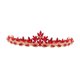 thumbnail image 5 of ADDHAT Crown Headdress De Rojo Con Para Estilo Único En Eventos Nupciales, 5 of 7