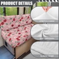 thumbnail image 6 of Yuyamidu Cherry RV Dinette Cushion Covers Pink Camper Cushion Slipcovers 2 Pack Daisy RV Seat Covers Stretchy RV Dinette Couch Protector for RV Camper Accessories, 6 of 7