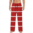 thumbnail image 2 of Styesk Men's Pants Man Fashion Printing Elastic Waist Drawstring Fallow Full Length Pants, 2 of 5