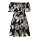 thumbnail image 4 of Vestidos Para Mujer Vestidos Casuales de Moda Delgado Elástico Hombro Con Fugas Pulóver Manga Corta Vestido Estampado Odeerbi ODB155109, 4 of 9