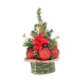 thumbnail image 2 of TISHITA Artificial Tabletop Christmas Tree Mini Xmas Tree Desk Christmas Tree Potted Plants for Party, Shelf, Indoor,Holiday,Birthday Red, 2 of 8