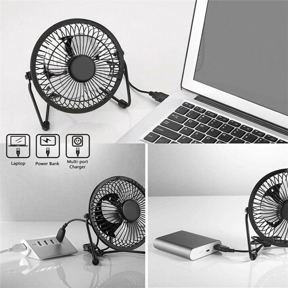 Solar Panel Powered Fan Portable USB Solar Fan Cooling Fan Home Office Black