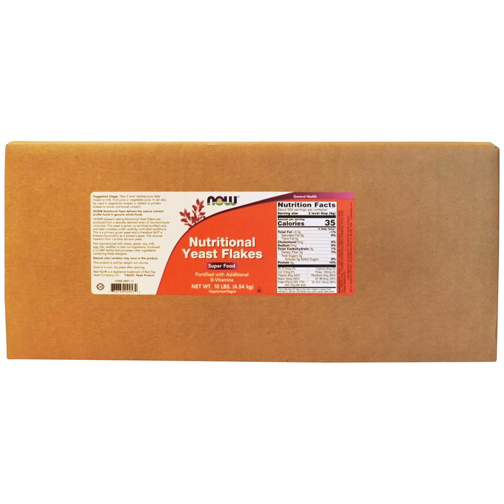 NOW Foods Nutritional Yeast Flakes 10 lbs.