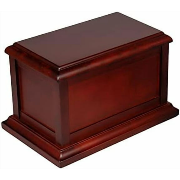 Cherry Solid Wooden Urns for Adult Male, Cremation Urns Eco-friendly Wooden Casket Urn for Human Ashes Adult Female, Wood Keepsake Memorial Urns