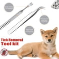 thumbnail image 3 of EXLEAF Tick Remover Tool Kit,Stainless Steel Tick Tweezers + Remover Tick Key,4 Pack Quick&Safe Tick Twister Removal Tools for Dogs Cats Humans, 3 of 8