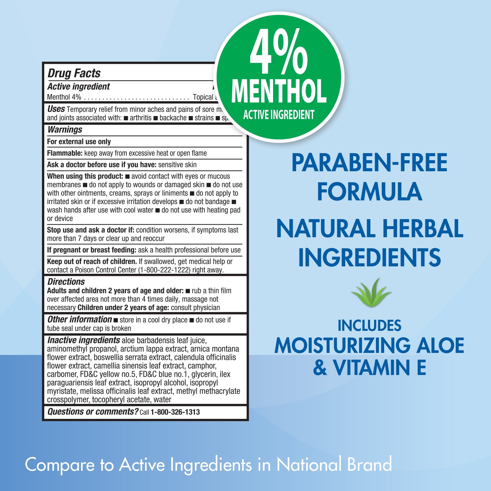 HealthWise Soothing Cold Therapy Gel | 4% Menthol | Vanishing Scent | 3.0 Oz | Arthritis Pain Relief | Topical Analgesic
