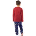 thumbnail image 3 of Fruit of the Loom Boy's Long Sleeve Fleece Pajama Set, 2-Piece, Sizes 4-16, 3 of 9