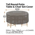thumbnail image 3 of Classic Accessories Ravenna® Tall Round Patio Table & Chair Set Cover - Premium Outdoor Furniture Cover with Water Resistant Fabric, Small (55-187-015101-EC), 3 of 19