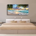 thumbnail image 2 of HFDF Turquoise Mountains and Tree Wall Art Decor Artwork for Bedroom 16x12inch Framed, 2 of 5