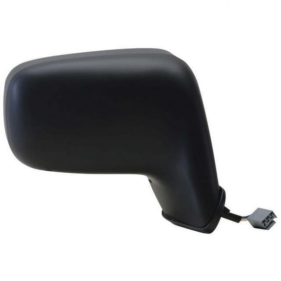 61591F - Fit System Passenger Side Mirror For 87-93 Ford Mustang Convertible, Door Mount, Black, Non-Foldaway, Power