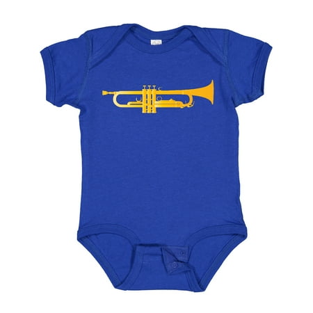 

Inktastic Trumpet Gold Brass Music Instrument Gift Baby Boy or Baby Girl Bodysuit