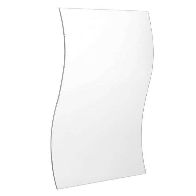 Nimoa Wall Mirror, Waves Shape Wall Mirror Sticker Free Combination Home Bathroom Decor, 6Pcs/Set