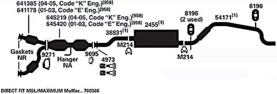 AP 9271 Catalytic Converter Gasket Fits select: 2001-2006 FORD RANGER, 2001-2005 FORD EXPLORER SPORT TRAC