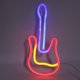thumbnail image 5 of Letrero De Neón Para Guitarra, Tablero Trasero De ABS, Luz De Guitarra De Neón Alimentada Por Batería USB, Agujero Preperforado Brillante Romántico, Colorido Para Concierto, 5 of 7