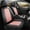 #131 Black & Pink - Vertical Quilt, variant on OTOEZ Universal Pink Car Seat Cover Nappa Leather 5-Seat Full Set Waterproof Front & Rear Cushion Protector Fit Most Honda Toyota Chevy Ford Nissan SUV