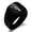 Black, variant on Stainless Steel Exalted Dragon Blade Engraved Square Flat Top Biker Style Polished Ring